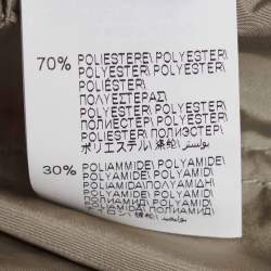 Pre Owned Brunello Cucinelli Sage Green Synthetic Hooded Jacket S