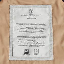 مملوكة مسبقًا جاكيت برونيلو كوتشينيللي نيلون أزرق بحري بغطاء رأس مقاس صغير جدّا (إكس سمول)