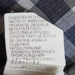 Pre Owned Brunello Cucinelli Blue Check Cotton Shirt M
