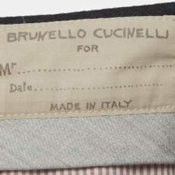 Pre Owned Brunello Cucinelli Blue Wool Trousers XL
