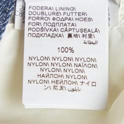 Pre Owned Brunello Cucinelli Blue Linen Puffer Vest 4XL