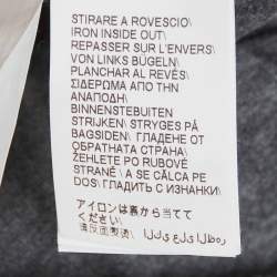 Pre Owned Brunello Cucinelli Logo Detail Grey Jersey Crewneck T-Shirt M