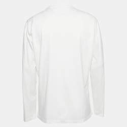 Pre Owned Brunello Cucinelli White Jersey Slim Fit Sweatshirt XXL