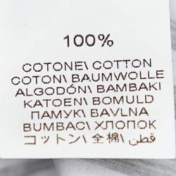 Pre Owned Brunello Cucinelli White & Grey Striped Cotton Basic Fit Shirt XXXL