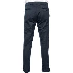 Pre Owned Brunello Cucinelli Dyed Blue Cotton Pants M