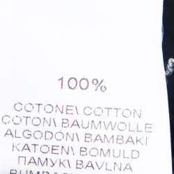 Pre Owned Brunello Cucinelli Navy Blue Cotton Slim Fit Short Sleeve T-Shirt S