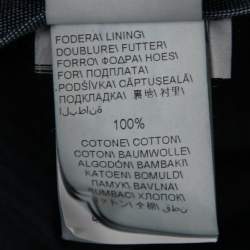 Pre Owned Brunello Cucinelli Navy Blue Cotton Pants XXXL