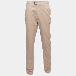 Brunello Cucinelli Beige Cotton Cargo Pants XL 