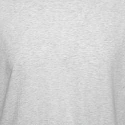 Pre Owned Brunello Cucinelli Grey Cotton Short Sleeve Slim Fit T-Shirt XL