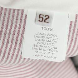 Pre Owned Brunello Cucinelli Grey Checked Wool Patch Pocket Detail Pants XL