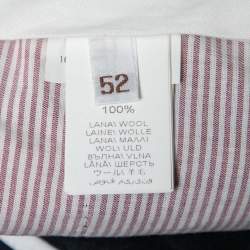 Pre Owned Brunello Cucinelli Navy Blue Wool Pants XL