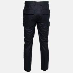 Pre Owned Brunello Cucinelli Navy Blue Wool Pants XL