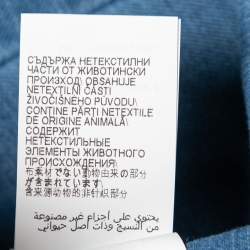 Brunello Cucinelli Blue Cotton Slim Fit Shirt M