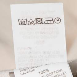 Pre Owned Brunello Cucinelli Cream Cotton Straight Fit Pants S