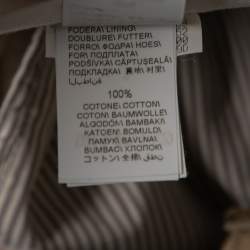 Pre Owned Brunello Cucinelli Cream Cotton Straight Fit Pants S