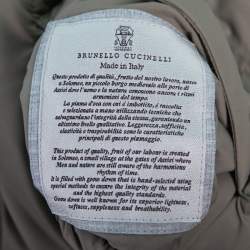 Pre Owned Brunello Cucinelli Navy Blue Linen & Cotton Reversible Jacket Vest M