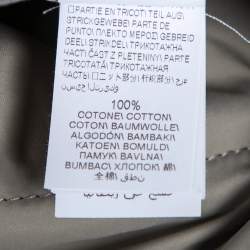 Pre Owned Brunello Cucinelli Navy Blue Linen & Cotton Reversible Jacket Vest M