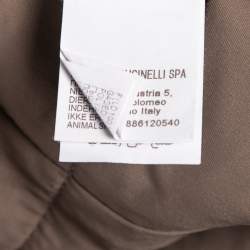 Pre Owned Brunello Cucinelli Grey Wool & Cotton Reversible Jacket Vest M