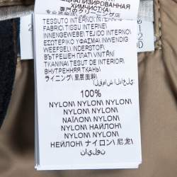 Pre Owned Brunello Cucinelli Navy Blue Striped Suede Jacket Vest M