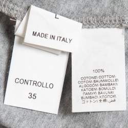 Pre Owned Brunello Cucinelli Grey Cotton Layered Effect Slim Fit T-Shirt L