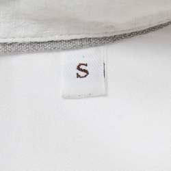 Brunello Cucinelli White Linen Slim Fit Full Sleeve Shirt S