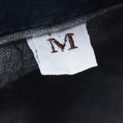 Brunello Cucinelli Navy Blue Cotton Basic Fit Button Down Shirt M
