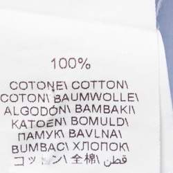 Pre Owned Brunello Cucinelli Light Blue Cotton Basic Fit Shirt M