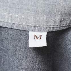Brunello Cucinelli Grey Cotton Button Down Shirt M