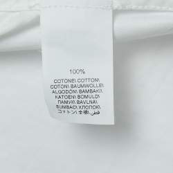 Brunello Cucinelli White Cotton Leisure Fit Full Sleeve Shirt M