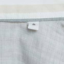 Brunello Cucinelli Beige Striped Cotton Shirt S