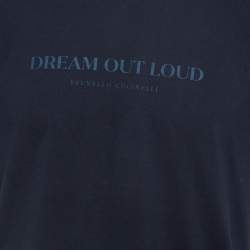 Pre Owned Brunello Cucinelli Navy Blue Printed Cotton T-Shirt XL