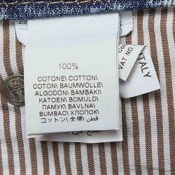 Pre Owned Brunello Cucinelli Blue Washed Denim Leisure Fit Jeans L Waist 34''