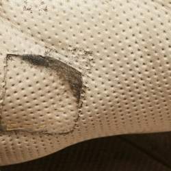 Pre Owned Brunello Cucinelli Grey Leather and Suede Low Top Sneakers Size 44