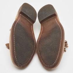Brunello Cucinelli Beige Suede Slip On Loafers Size 42