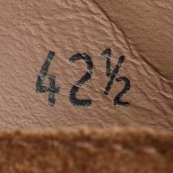 Brunello Cucinelli Brown Suede Side Zip Ankle Length Boots Size 42.5