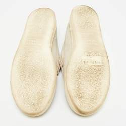 Pre Owned Brunello Cucinelli Grey Suede Slip On Loafers Size 43