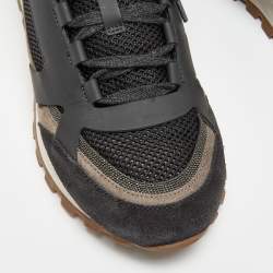 Pre Owned Brunello Cucinelli Black Suede and Fabric Low Sneakers Size 41