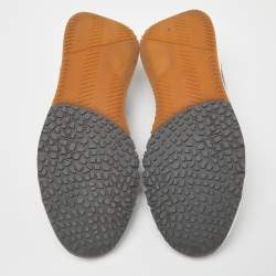 Brunello Cucinelli Grey Knit Fabric Low Top Sneakers Size 45