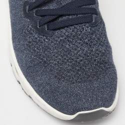 Brunello Cucinelli Grey Knit Fabric Low Top Sneakers Size 45