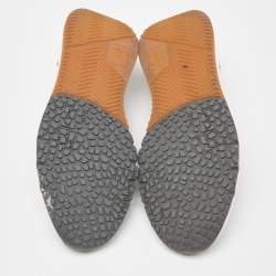 Brunello Cucinelli Grey Knit Fabric Low Top Sneakers Size 45