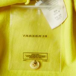Pre Owned Burberry Brit Yellow Cotton Pique Phillipson Polo T-Shirt M
