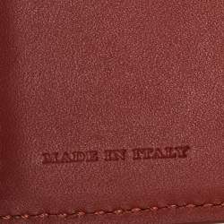 Pre Owned Burberry Brown Leather Bifold Wallet