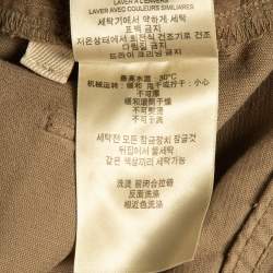 Pre Owned Burberry Brit Brown Corduroy Straight Leg Pants L