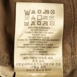 Pre Owned Burberry Brit Brown Corduroy Straight Leg Pants L