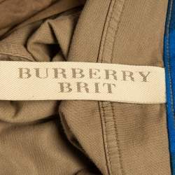 Pre Owned Burberry Brit Brown Corduroy Straight Leg Pants L