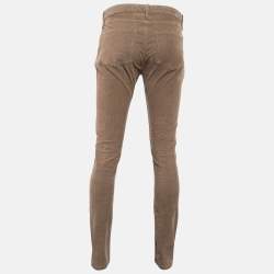 Pre Owned Burberry Brit Brown Corduroy Straight Leg Pants L