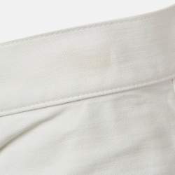 Pre Owned Burberry Brit White Cotton Straight Fit Pants XL