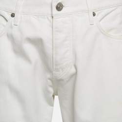 Pre Owned Burberry Brit White Cotton Straight Fit Pants XL