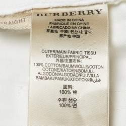 Pre Owned Burberry Brit White Cotton Straight Fit Pants XL