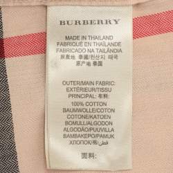 Pre Owned Burberry Brit Begie Nova Check Cotton Shirt M
